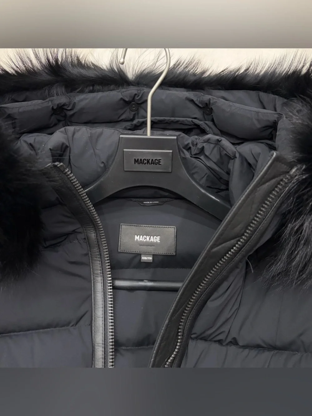 MACKAGE CALLA-X BLACK ON BLACK long Quilted Puffer Coat - Picture 9 of 13